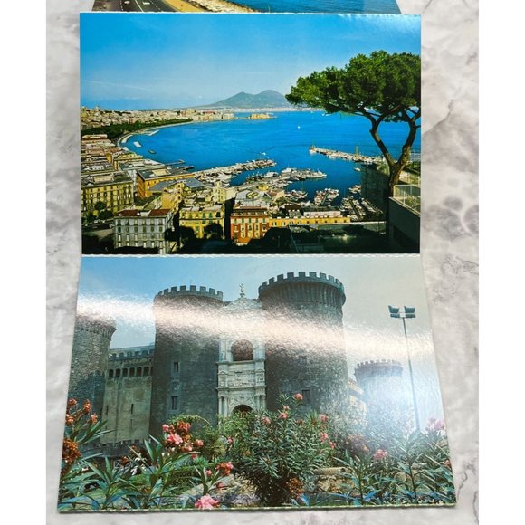 Napoli Italy 16 Color Photo Postcards Accordion Booklet Kodak Ektachrome - Picture 12 of 14